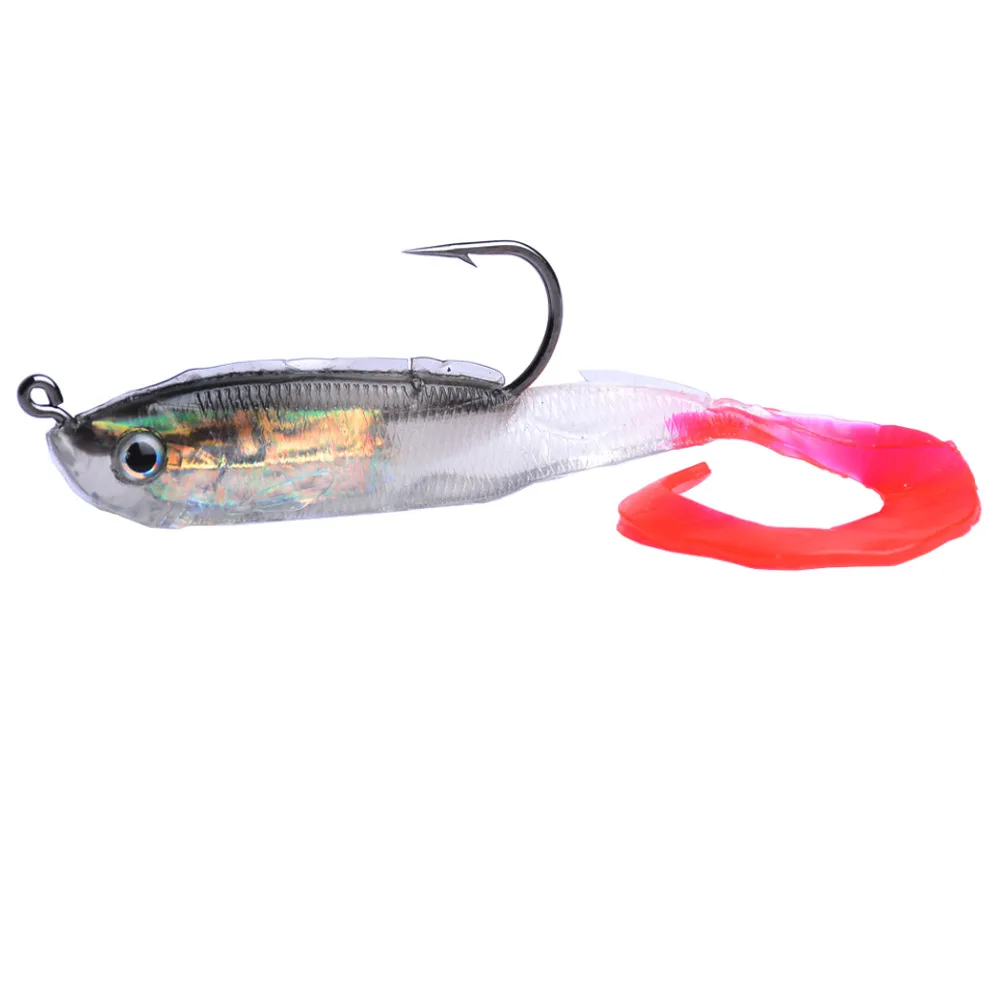 

5-pieces Soft Baits Lead Fish 11cm/15g Silicone Fishing Lure Shad Artificial Bait Wobblers Fishing Gear Swimbait