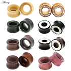 1 шт Мода для тоннелей в ушах на теле пробки Большой Калибр пирсинг, экспандер коричневый бубинга роза дерево 8 мм-20 мм пирсинг ювелирные изделия для тела для мужчин