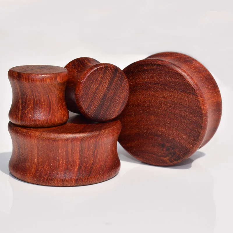 Flyun 2pcs/lot татуировки девушка красного сандалового дерева седло ухо Вилки и плоть