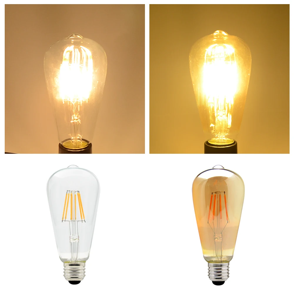 Светодиодная лампа накаливания E27 8 Вт 6 4 110 В 220 В|light digital|light hotellight up foam stick |