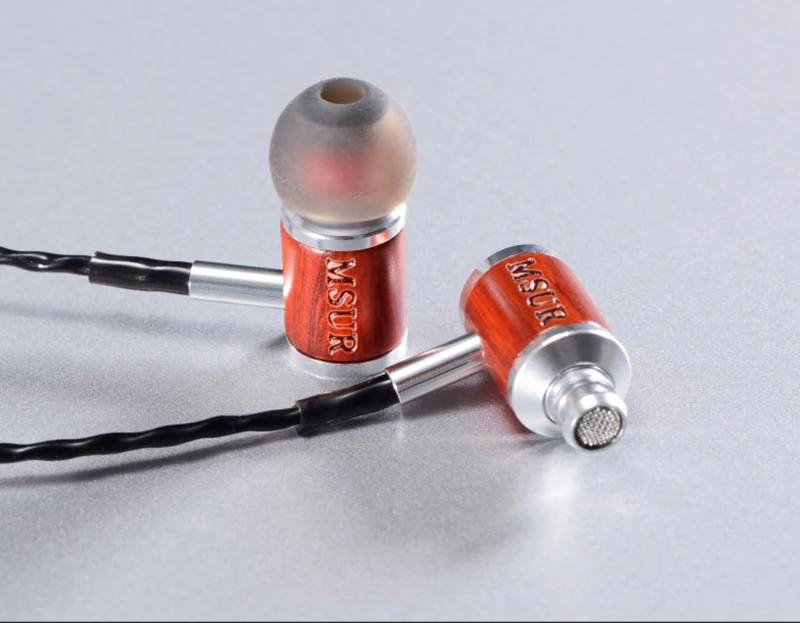 Оригинальные наушники вкладыши MSUR C210i с эффектом дерева бас HIFI деревянный