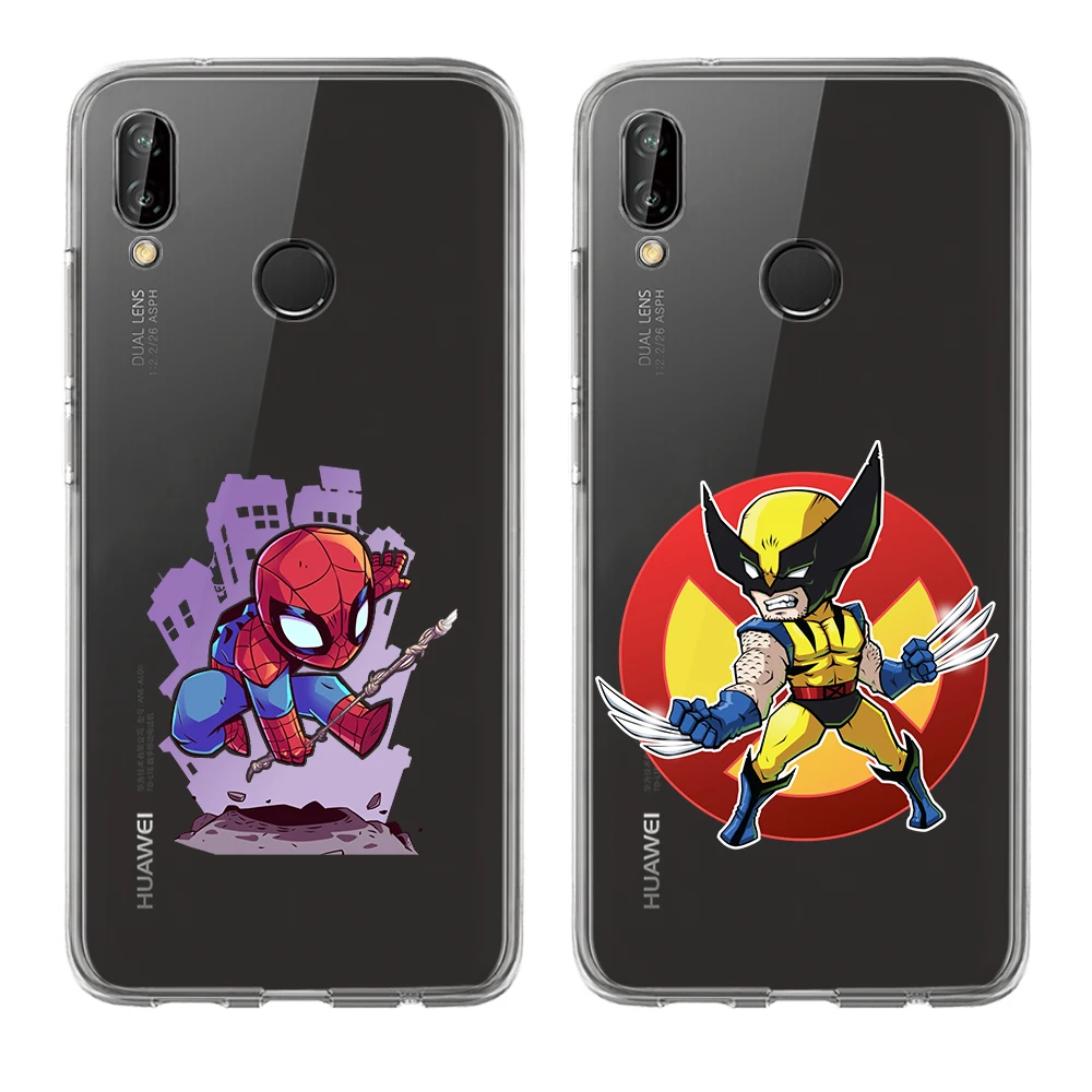 Miracle Avengers Iron Man Captain America Spiderman Fashion Phone Case For Huawei Nova 3 3i 2 Plus Y5 2017 Y6II Y7 PS Mate P8 P9 |
