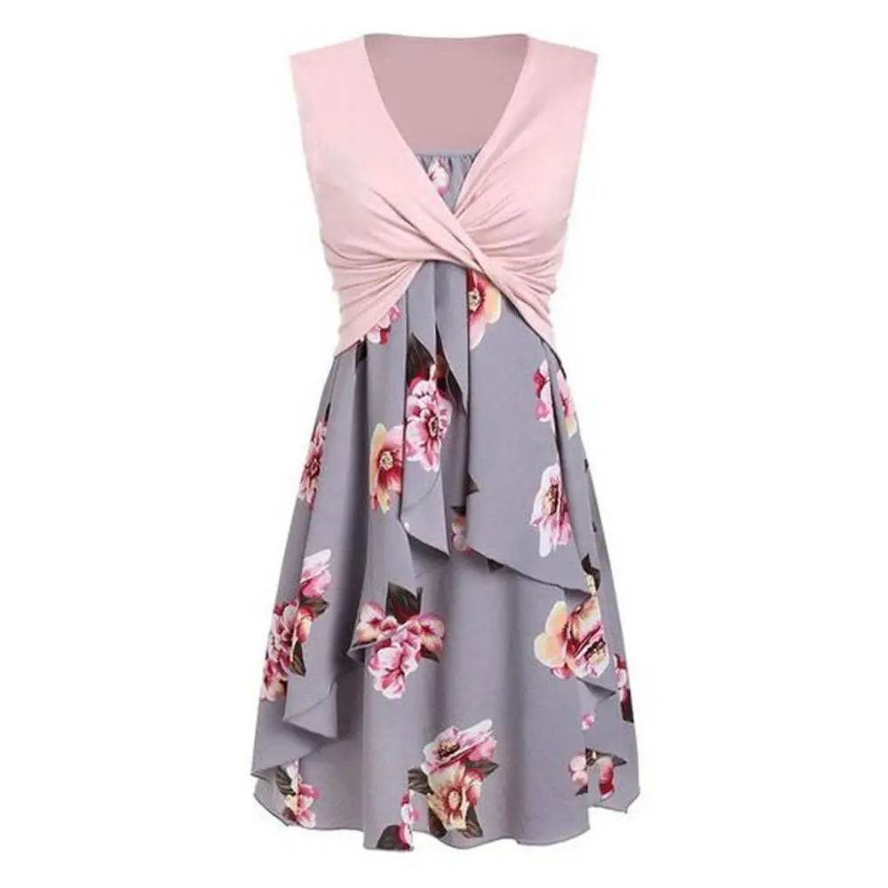 Женское летнее платье жилет и спагетти на бретельках комплект из двух предметов