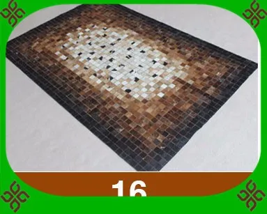 

2018 free shipping 100% natural genuine cow leather bamboo matting