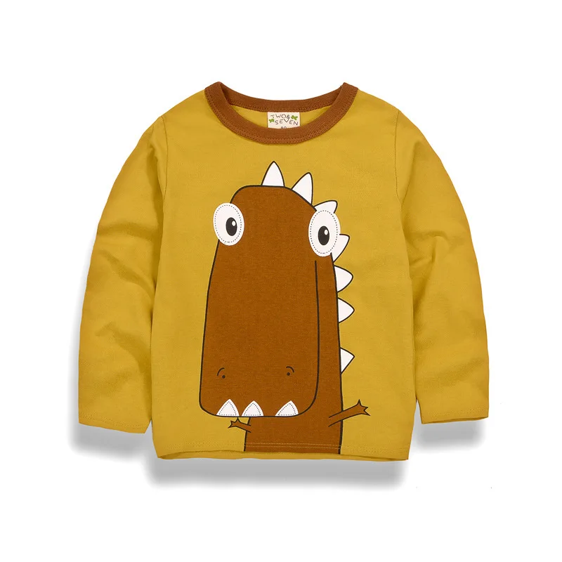 2017 г. Весенне Осенняя детская одежда футболки для мальчиков футболка с длинными