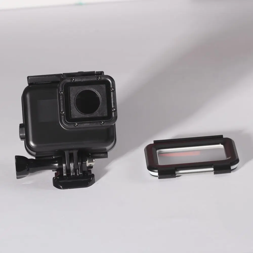 Черный водонепроницаемый чехол для Gopro Hero 5 6 закаленная пленка сенсорный экран