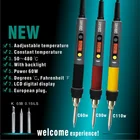 Электрический паяльник CXG с регулировкой температуры, для ЕССШААвстралииВеликобритании, 220 В110 В, C60WC90WC110W, с цифровым дисплеем