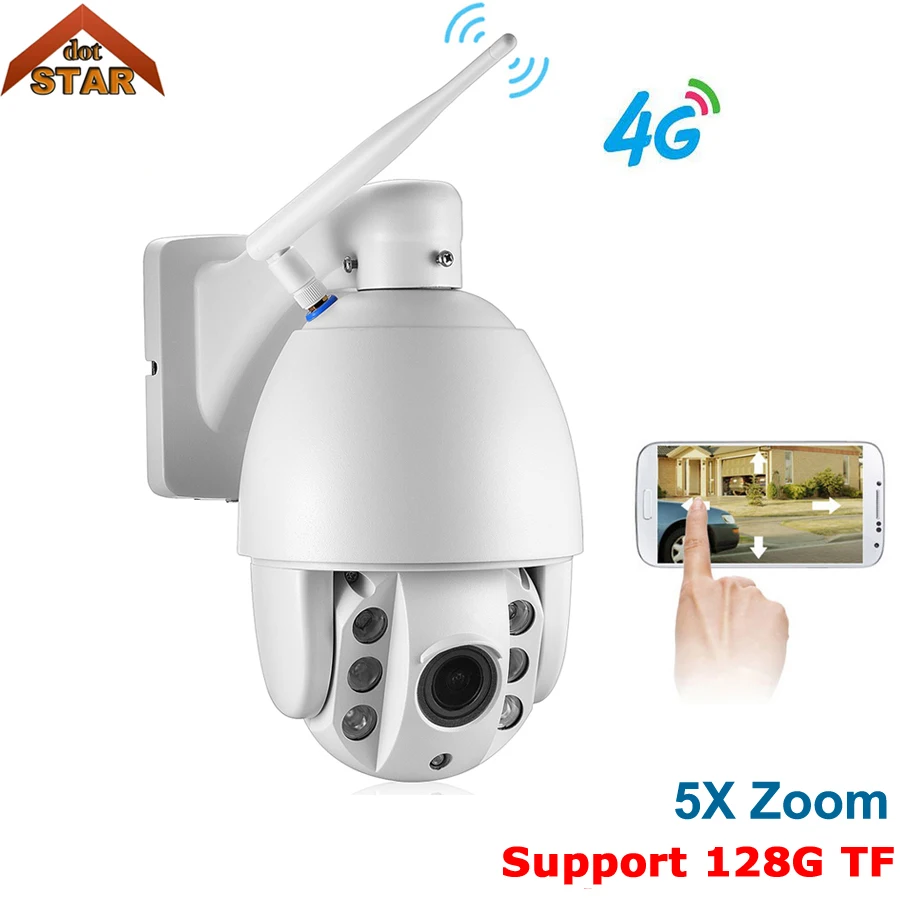 Stardot 1080P 960P 4G камера с sim картой IP для наружного использования PTZ HD цилиндрическая
