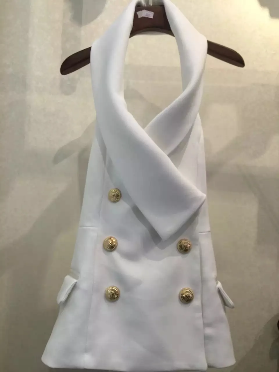 2017 новая мода золото кнопки сексуальная жилет|fashion vest|veste fashionbutton vests |