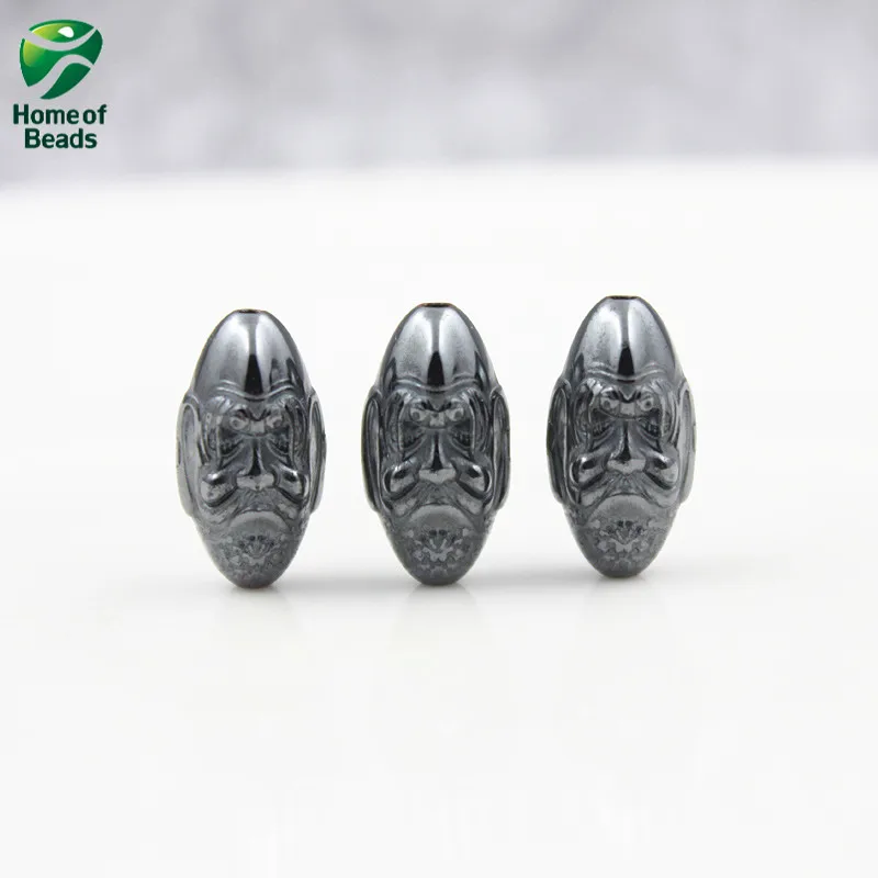 

New Arrival A quality natural Stone Hematite loose beads black 16x8 For DIY Jewelry Making (10 Pieces/lot) HLB1005