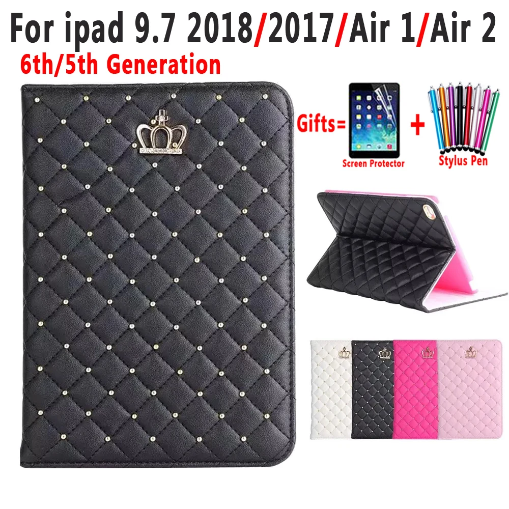 Модная одежда для девочек Чехол iPad 6 6th поколения 5 5th 9 7 2017 2018 Air 1 2 Корона Шикарный