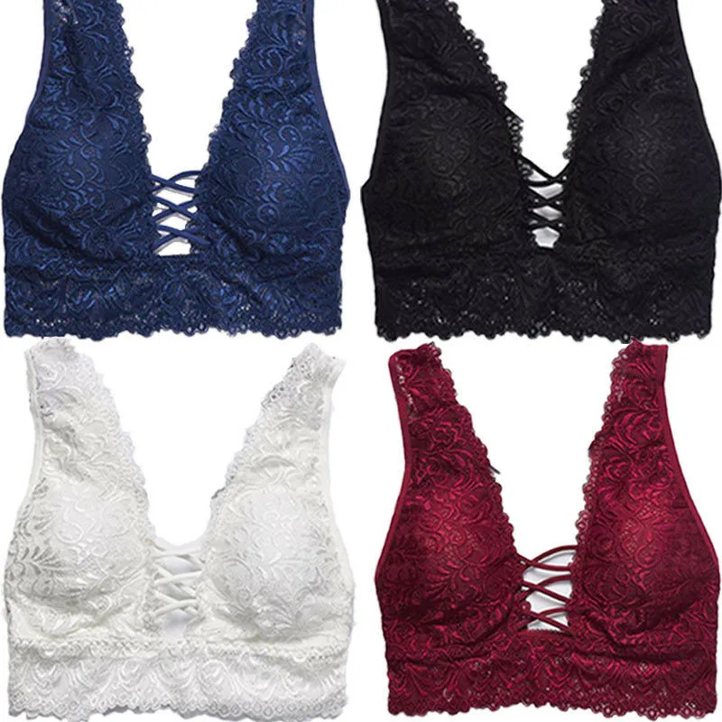 

USA Women Sexy Lace Push-up Tanks Padded Vest Casual Camisoles