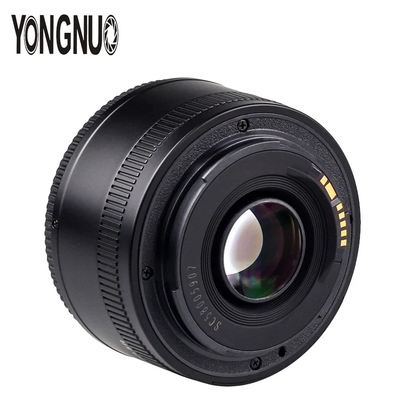 YONGNUO YN50mm F1.8 EF 50mm Lens AF/MF Auto Focus Standard Prime for Canon EOS 5D2 5D3 6D 7D 60D 70D 650D 1200D DSLR Camera | Электроника