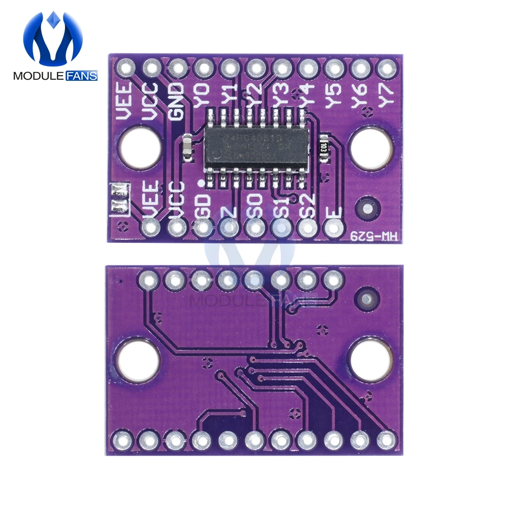 74HC4051 аналоговая зеркальная плата модульный переключатель для Raspberry Pi Модульная 8