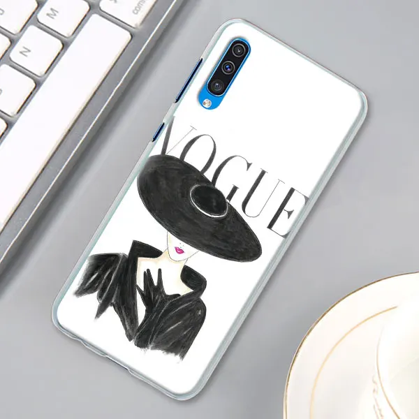 04 Комплект из модных женских надпись «More Issues than Vogue чехол КРЫШКА ДЛЯ samsung Galaxy A30 A40 A50 A70 A6 A8 плюс A7 A9 M30 чехол для телефона Coque - Цвет: 04