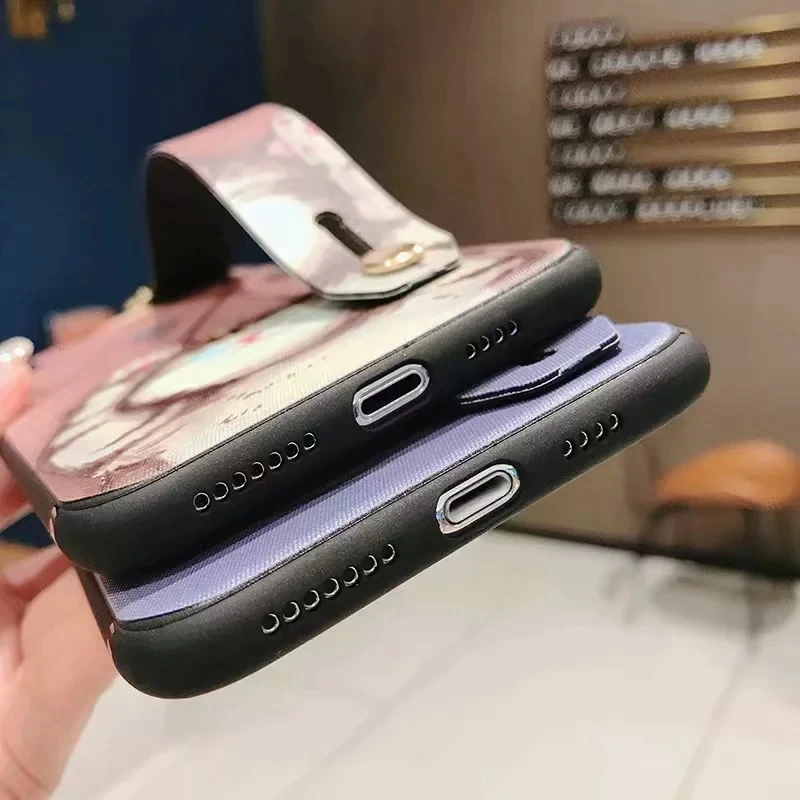 Чехол для телефона с цветами iphone 11 12 pro XS Max X XR 8 7 6 6S Plus чехол ремешком на запястье