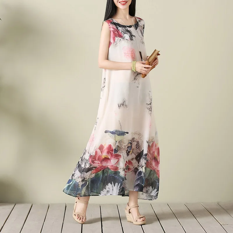 Шифоновые платья с коротким рукавом размера плюс Винтажные Платья цветочным