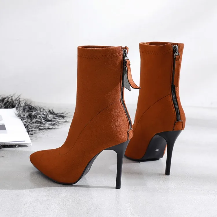 Женские ботинки с металлической отделкой большие размеры 9/10/17 | Обувь