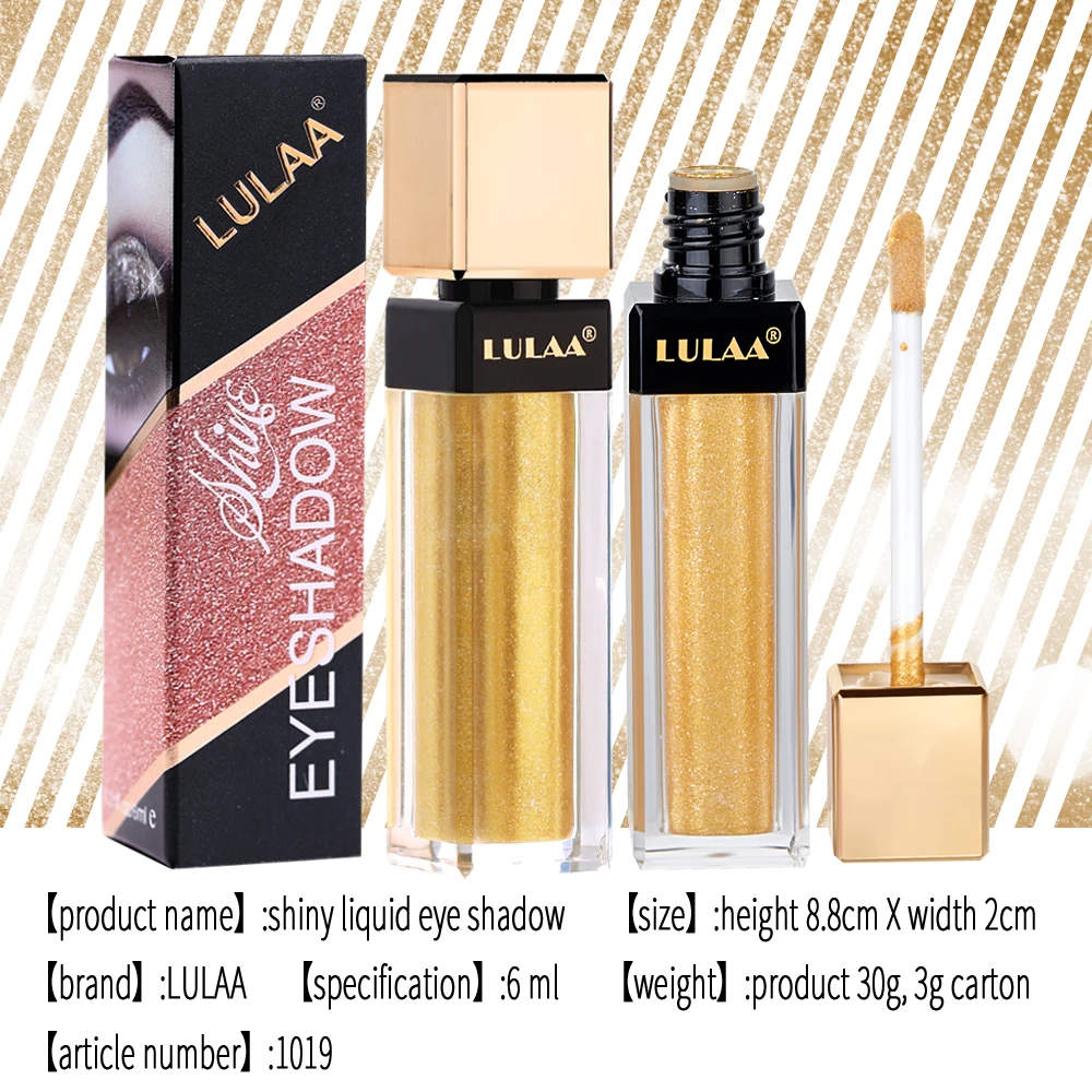 Яркие блестящие жидкие тени для век макияж Палитра матовые мерцание и блеск