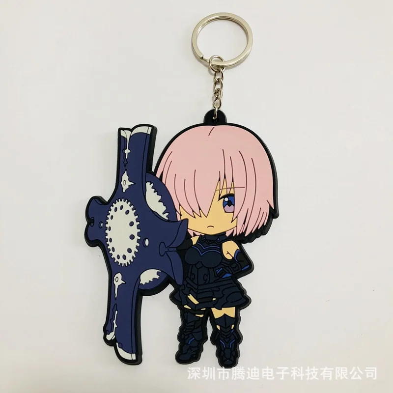 see chart IVYYE 1 шт. Fate Girls аниме-брелок для ключей ПВХ Рисунок брелок милые игрушки брелок для ключей подарки на день рождения унисекс Новинка - Цвет: see chart