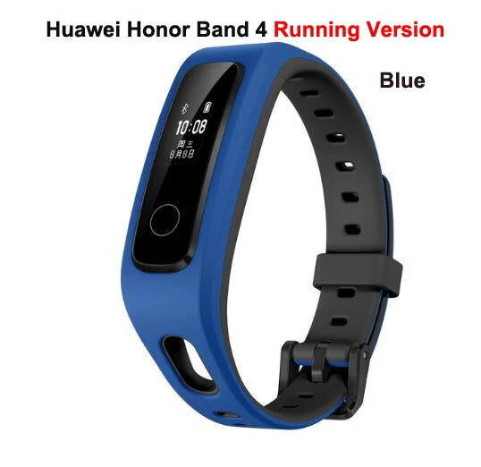 huawei Honor Band 4 умный Браслет Amoled цветной 0,9" сенсорный монитор сердечного ритма во время сна плавательный фитнес-браслет - Цвет: running blue