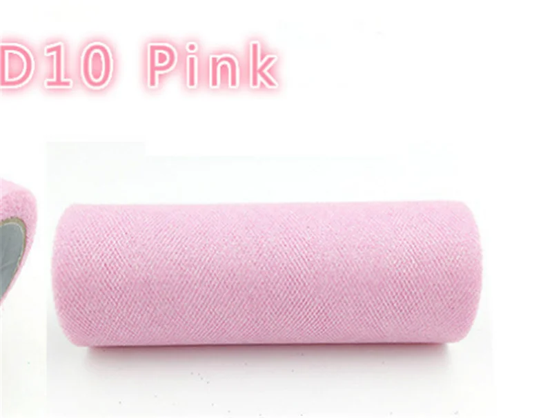 Pink 15 см 25 ярдов тени с металлическим блеском тюль рулон кружево своими руками ткань рулоны детская юбка-пачка одежда трикотажное платье Швейные аксессуары - Цвет: Pink
