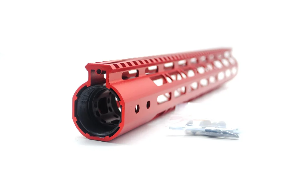 AR15 10 '཈'' 15 ''дюйма Бесплатная поплавковая система Red M Lok Handguard Picatinny Rail Fit.