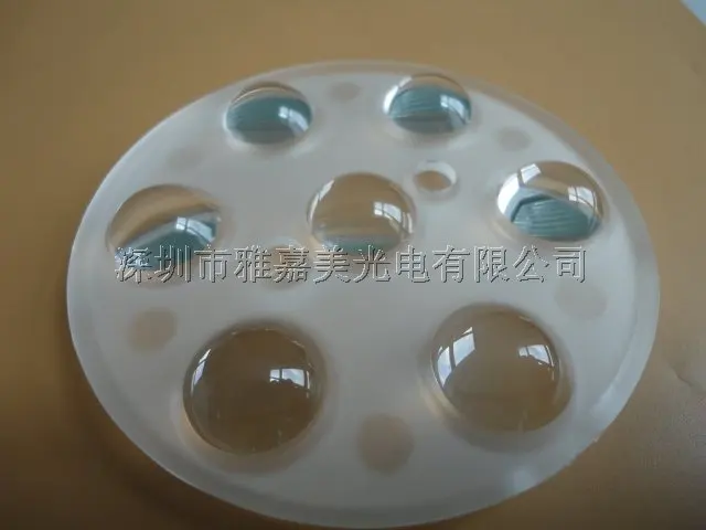 

High Power LED lens diameter 88MM 7 x 1 convex Lens,LED Piece lens