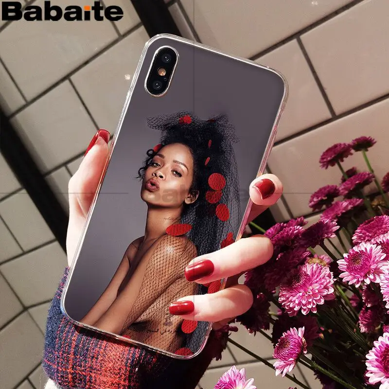 A7 Мягкий силиконовый чехол для телефона Babaite Rihanna Anti Travail Drake из ТПУ для iPhone X XS MAX 6 6S 7 7plus 8 8Plus 5 5S XR - Цвет: A7