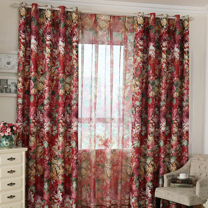 Красная Классическая модная штора лучшее качество роскошный дамастский