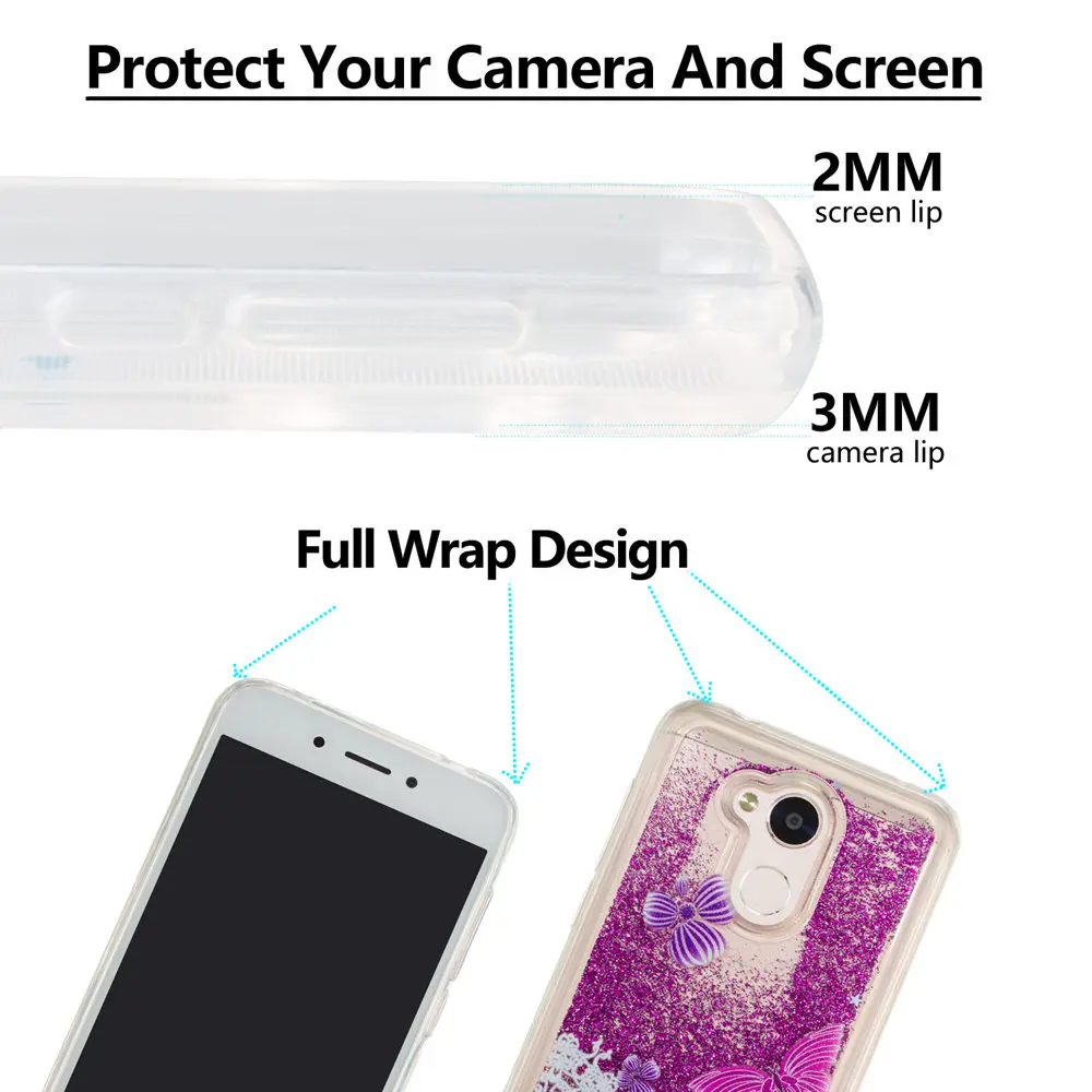 Quicksand Case For Huawei Honor A6 A7 S7 7S 7A 6A dli-tl20 Glitter Stars Phone Cover Coque Honor6A Honor7A Honor7S 6 7 S A |
