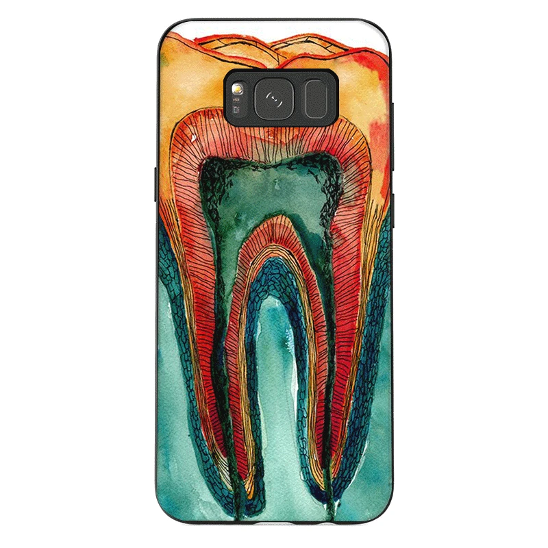 Силиконовый чехол для телефона дизайн анатомии человека Samsung Galaxy M10 M20 M30 J6 Note 8 9