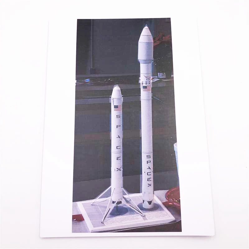 1:100 США SpaceX Falcon 9 v1.1 Rocket 3D бумажная модель пазл студенческий ручной класс сделай