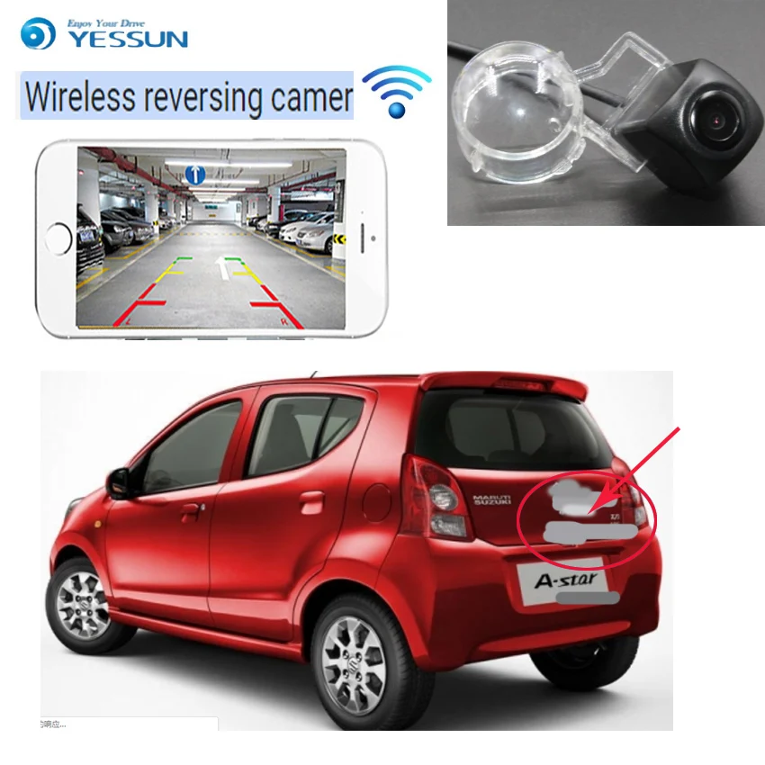 Автомобильная беспроводная камера заднего вида YESSUN для Suzuki ALTO Maruti A Star Nissan Pixo CCD