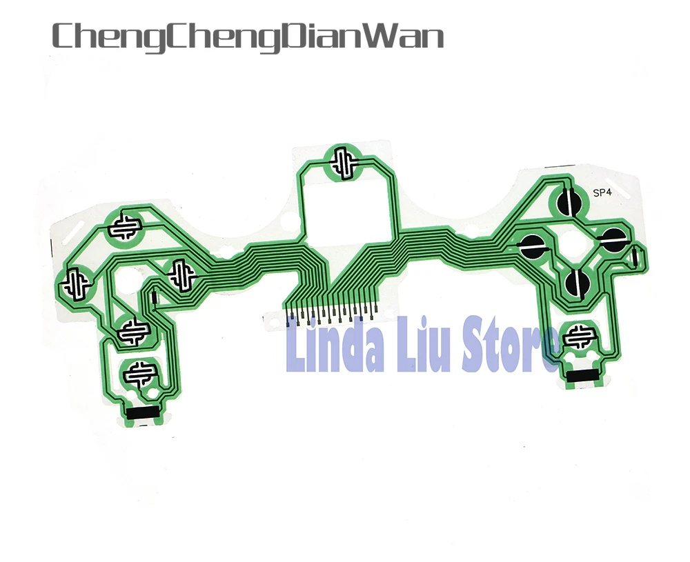 Запасная часть зеленой клавиатуры проводящая пленка для контроллера Sony Playstation 4