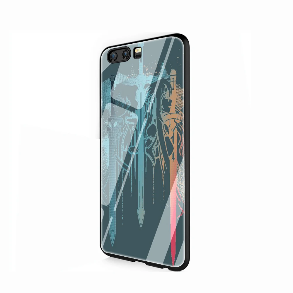 Sword Art Online SAO аниме чехол из закаленного стекла для телефона huawei P10 P20 P30 Y6 Y9 Honor 8X 7A pro 9 10 Lite mate 20 Lite - Цвет: G6
