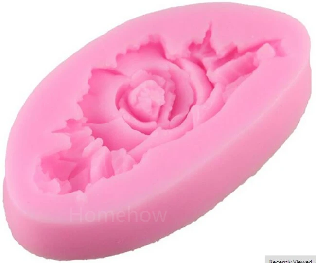 1PC/Lot 3D Blooming Rose Silicone Mold For Cake Cupcake Decoration Flower Leaf Shape Chocolate Soap Mould | Дом и сад