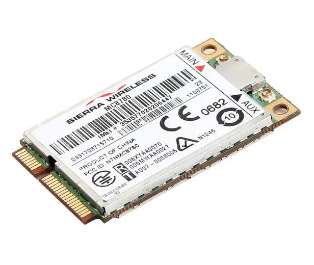 Сьерра-Беспроводной Mc8781 mc8780 Umts Hsdpa 14,4 МБ/с. Mini Pci-e карта Pcie, 3g, с функцией модема(с Gps, без сим-карты замок