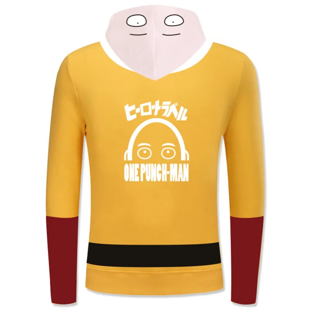 One Punch Man толстовка Saitama Oppai с капюшоном свитер унисекс пуловер куртка