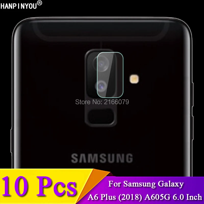 

10 шт./партия для samsung Galaxy A6 Plus (2018) A605G задняя защита для объектива камеры Защитная крышка мягкий закаленный защитный из стеклянной пленки