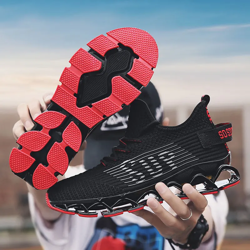 Мужские кроссовки SUROM дышащие для бега спортивная обувь занятий спортом на