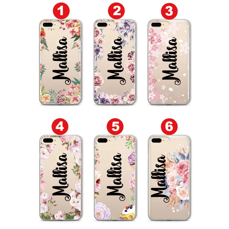 Цветочный винтажный мягкий персонализированный Чехол для iPhone 11 Pro 6S XS Max 7 7Plus 8 8Plus 5