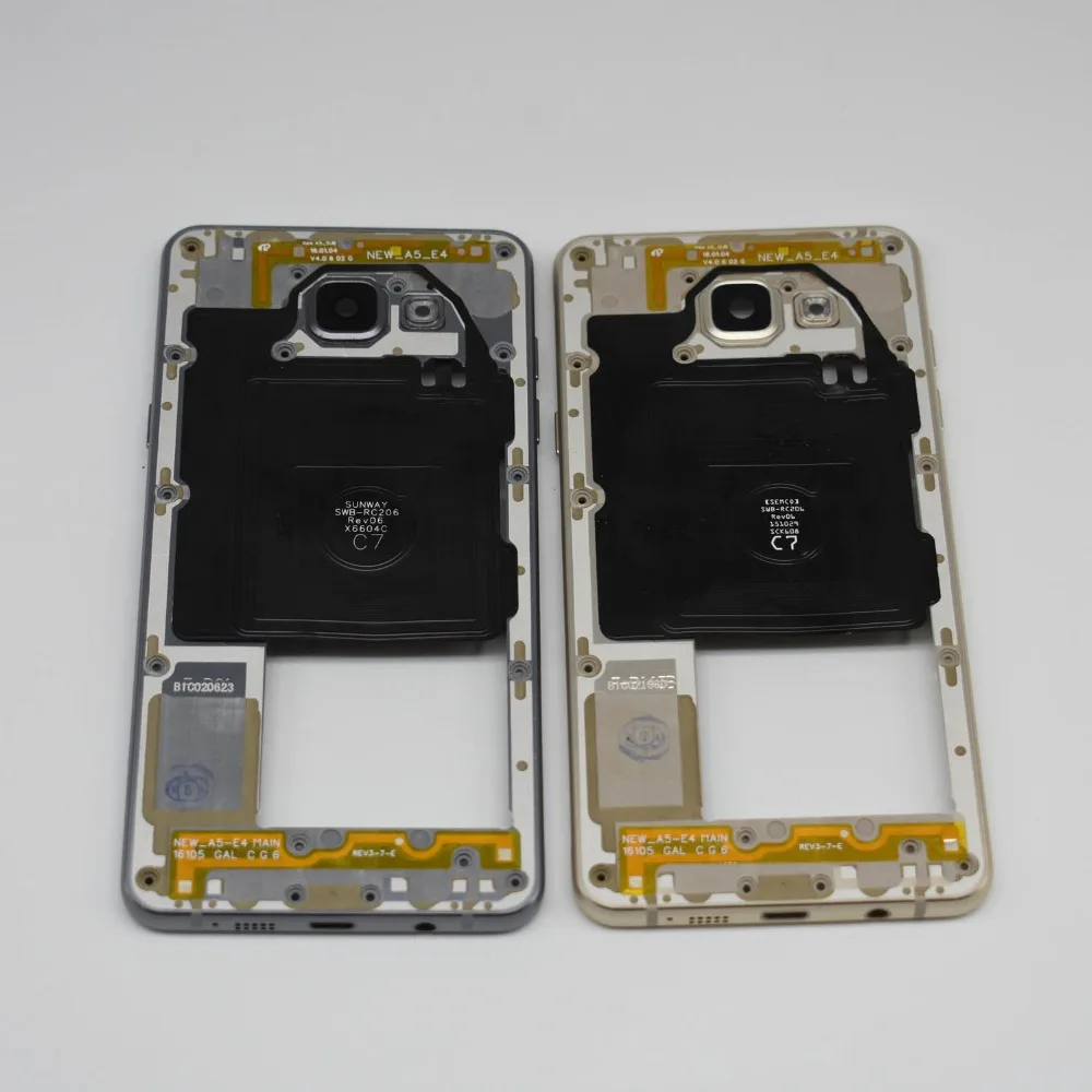 Оригинальная средняя рамка для Samsung GALAXY A3 2016 A310 A310F A510 A510F пластина корпус с