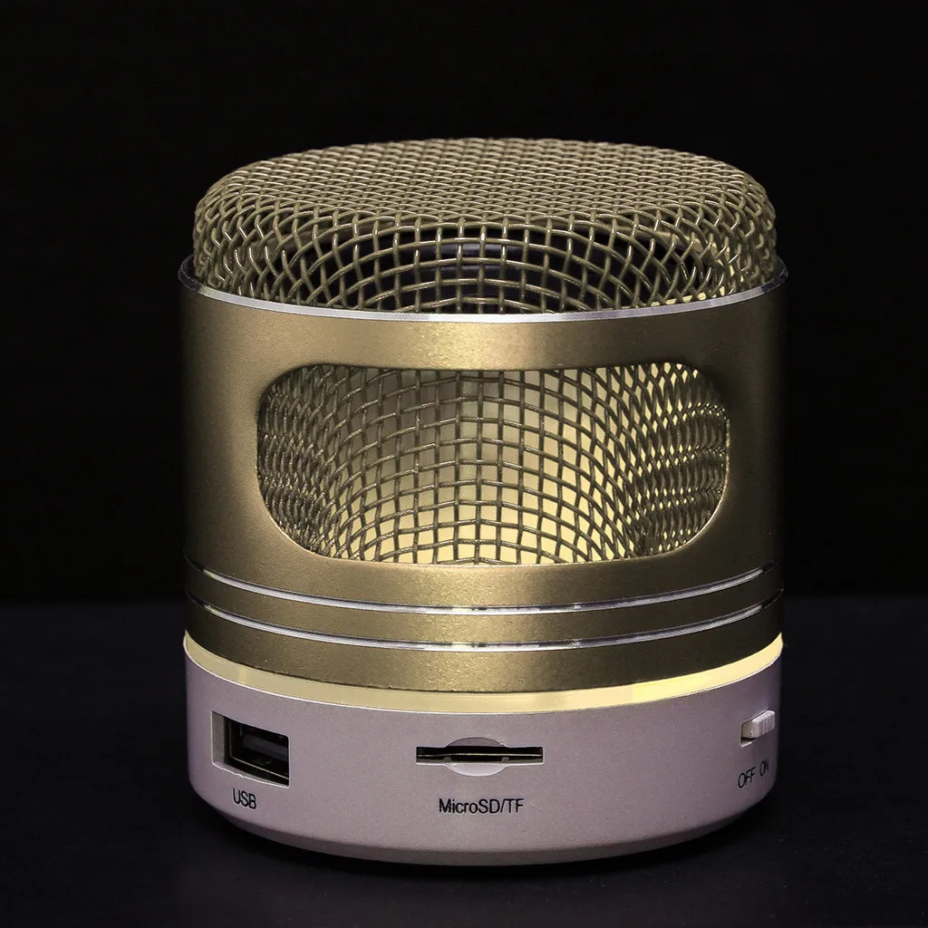 Мини Bluetooth динамик USB светодиодный беспроводной портативный музыкальный