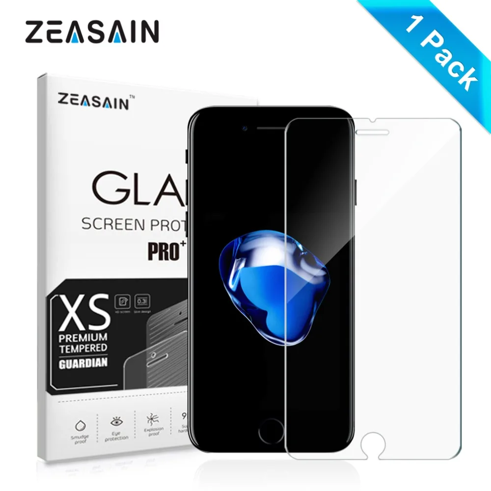 ZEASAIN защита экрана 9H Премиум Закаленное стекло пленка 2.5D 0 3 мм HD для iPhone 5 5s se 6 6s 7 Plus