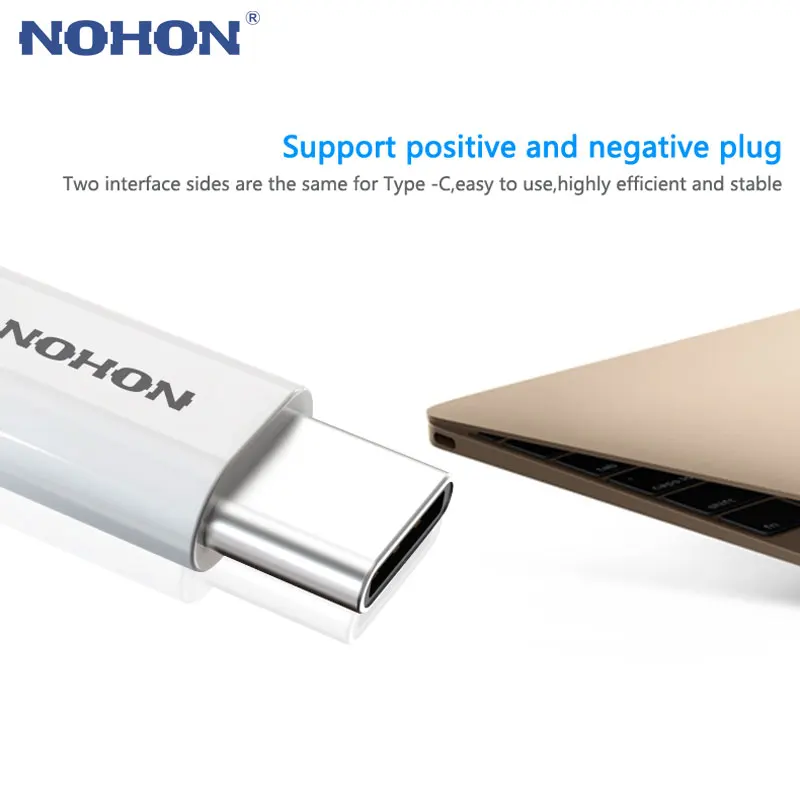 Оригинальный usb адаптер NOHON Type C для Micro Xiaomi 4C 4S 5S Plus Oneplus 3T 2 3 Nubia кабель зарядное
