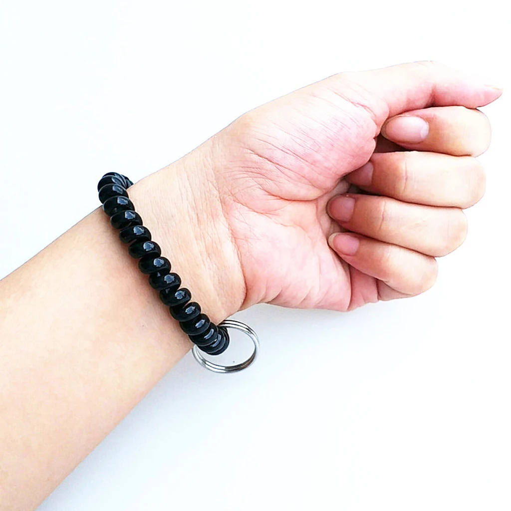 10 шт. наручный браслет брелок цепи для спорта на открытом воздухе спиральная