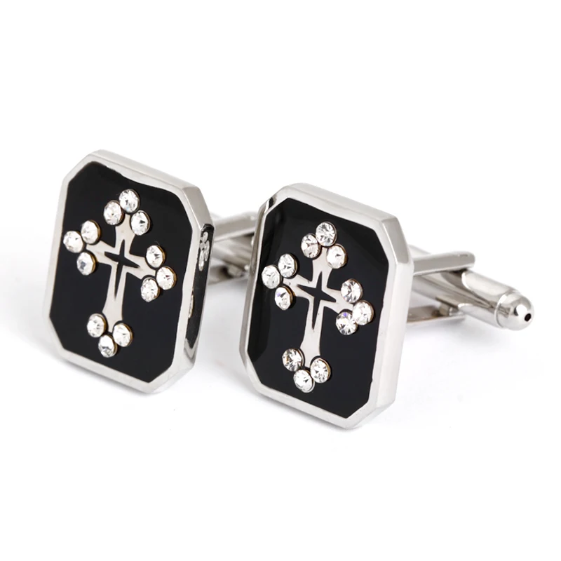 Роскошный Золотой логотип freemasons и черные запонки | Украшения аксессуары