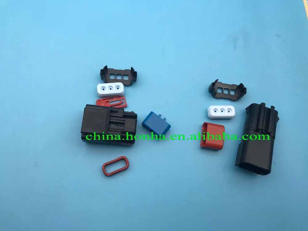 

4897087AA 3 pin male and female automotive 3 pin crank shaft cam locking sensor wire harness sealed connector