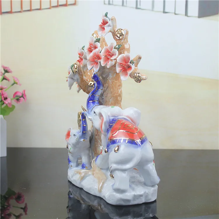 Керамика ремесла повезло слон украшения творческий современный домашний декор